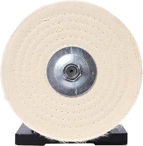 Miniatura 5 de Pulidora eléctrica de 8 pulgadas, incluye 4 ruedas de pulido Thic de 80 capas, máquina de pulido ideal para pulir metal, joyas, cuchillos, jade y