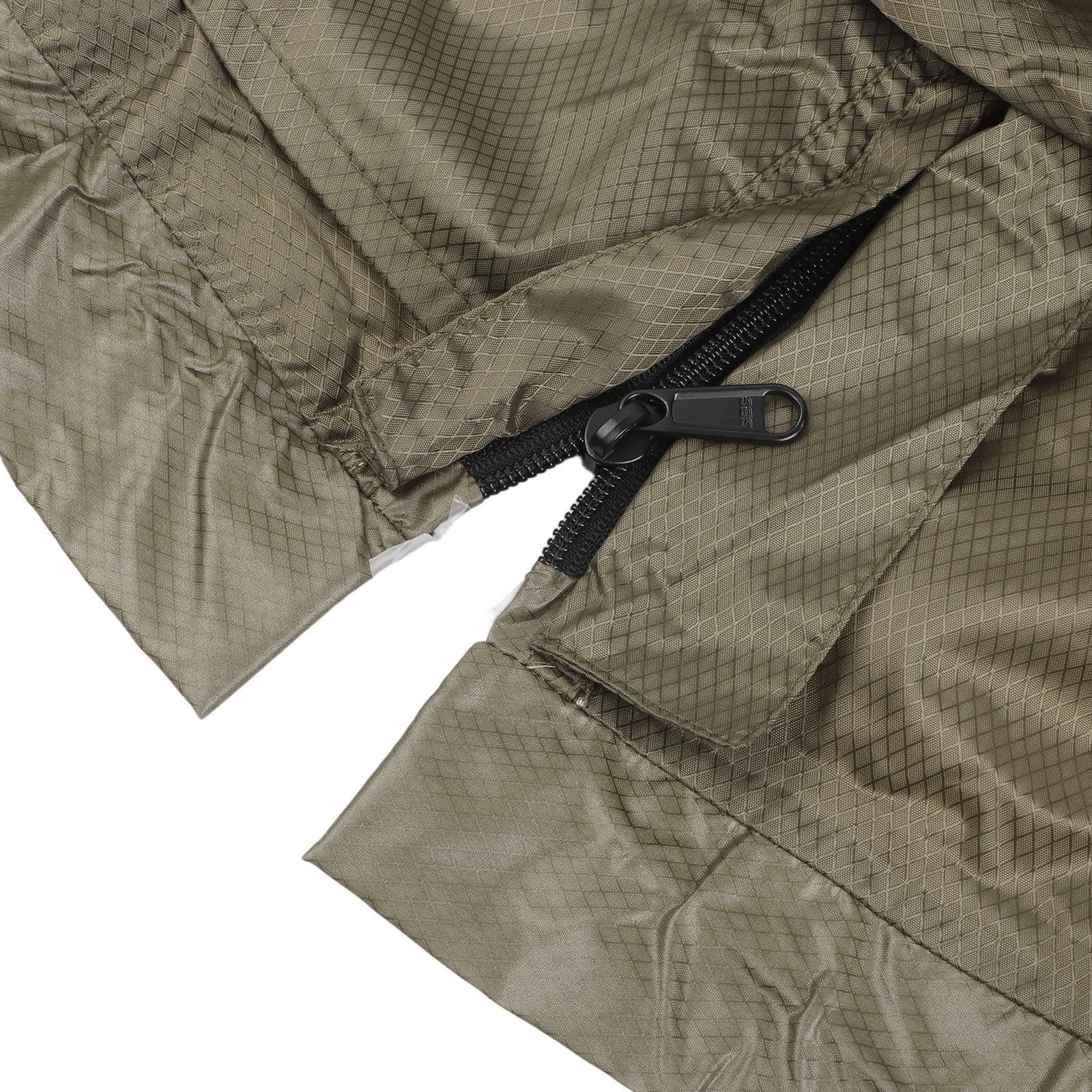 ZYNCUE Ultraleichter Bivy-Sack, wasserdichter Schlafsack mit wärmereflektierender Technologie, 70D Ripstop-Nylon, Überlebensschutz, Camping, Wandern, Rucksackreisen, Rot