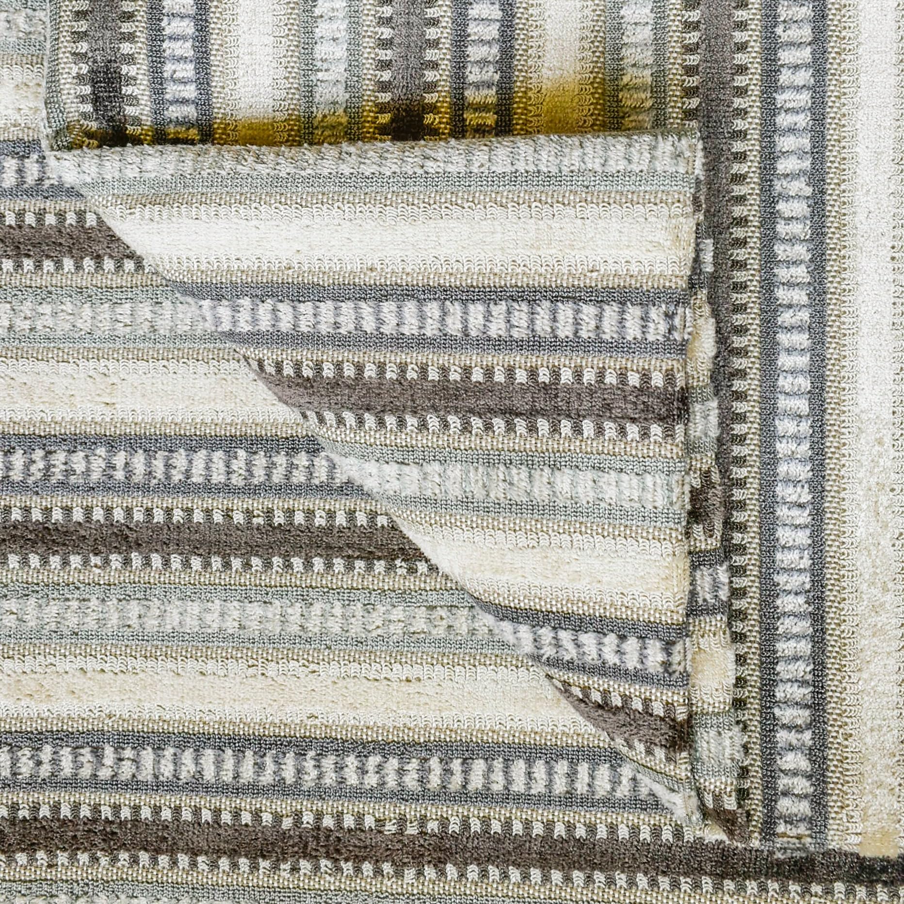 Tienda de tejidos directa Gris y verde azulado Tejido de terciopelo jacquard Tela Por metro, 3 metros continuos 137 centímetros ancho A rayas Gris Al por mayor Terciopelo Tapicería Tela para Cortinas