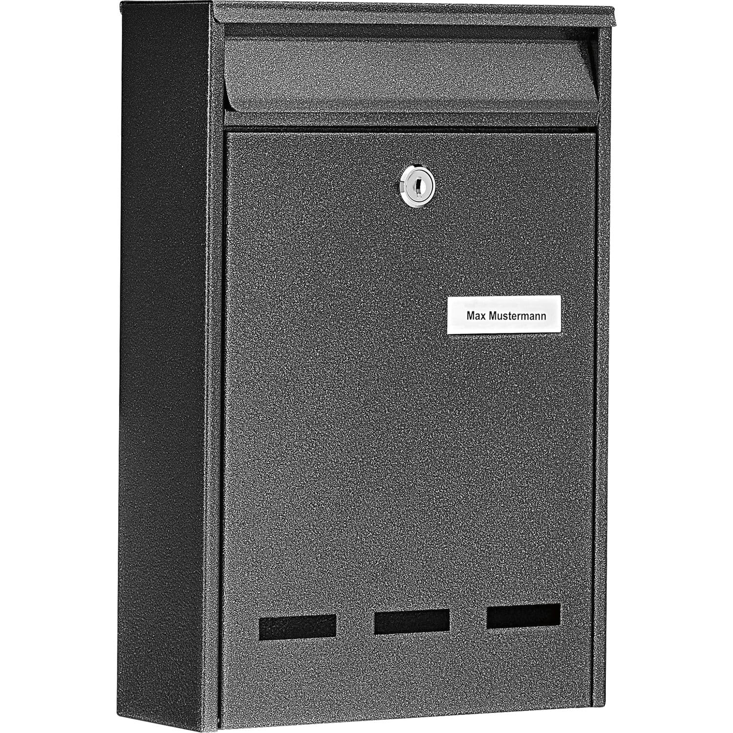 BURG-WÄCHTER, Boîte aux Lettres Grand Volume, Pocket 5871 E, Format de Fente: A5, Acier Galvanisé, Anthracite