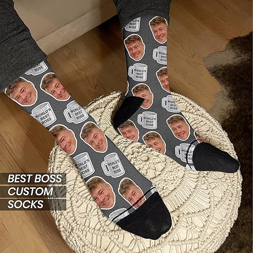 Miniatura 2 de UNDSPTD Calcetines personalizados para cualquier ocasión, regalo de ocasión calcetines personalizados con caras