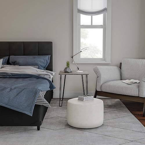 Miniatura 6 de Lavish Home Lámpara LED de escritorio, lámpara de arquitecto con brazo oscilante, iluminación solar natural ajustable para oficina en casa,