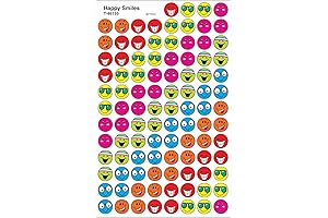 Trend Happy Smiles superSpots Small Smile Stickers (800 CT)