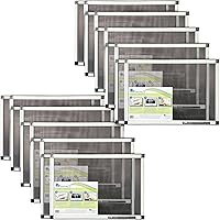 Vista 9 de Fenestrelle Pantalla Extensible para Ventana – 10″ H × 19″–36″ W Horizontal, Pantalla para Ventana Ajustable de 2 Direcciones con Malla de Fibra