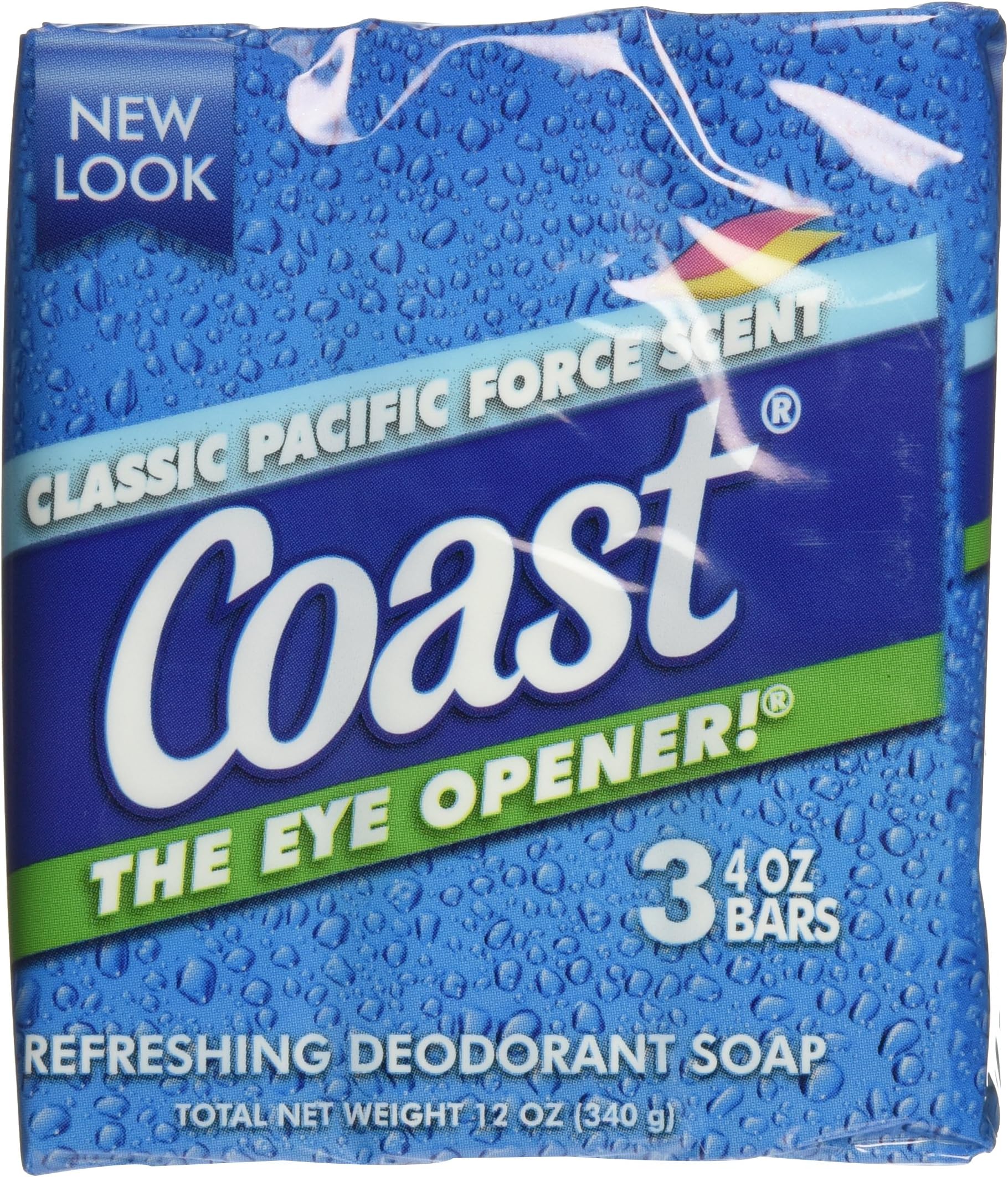 Coast Bath Bars Original Blue 3 Bar Soap, 12 oz