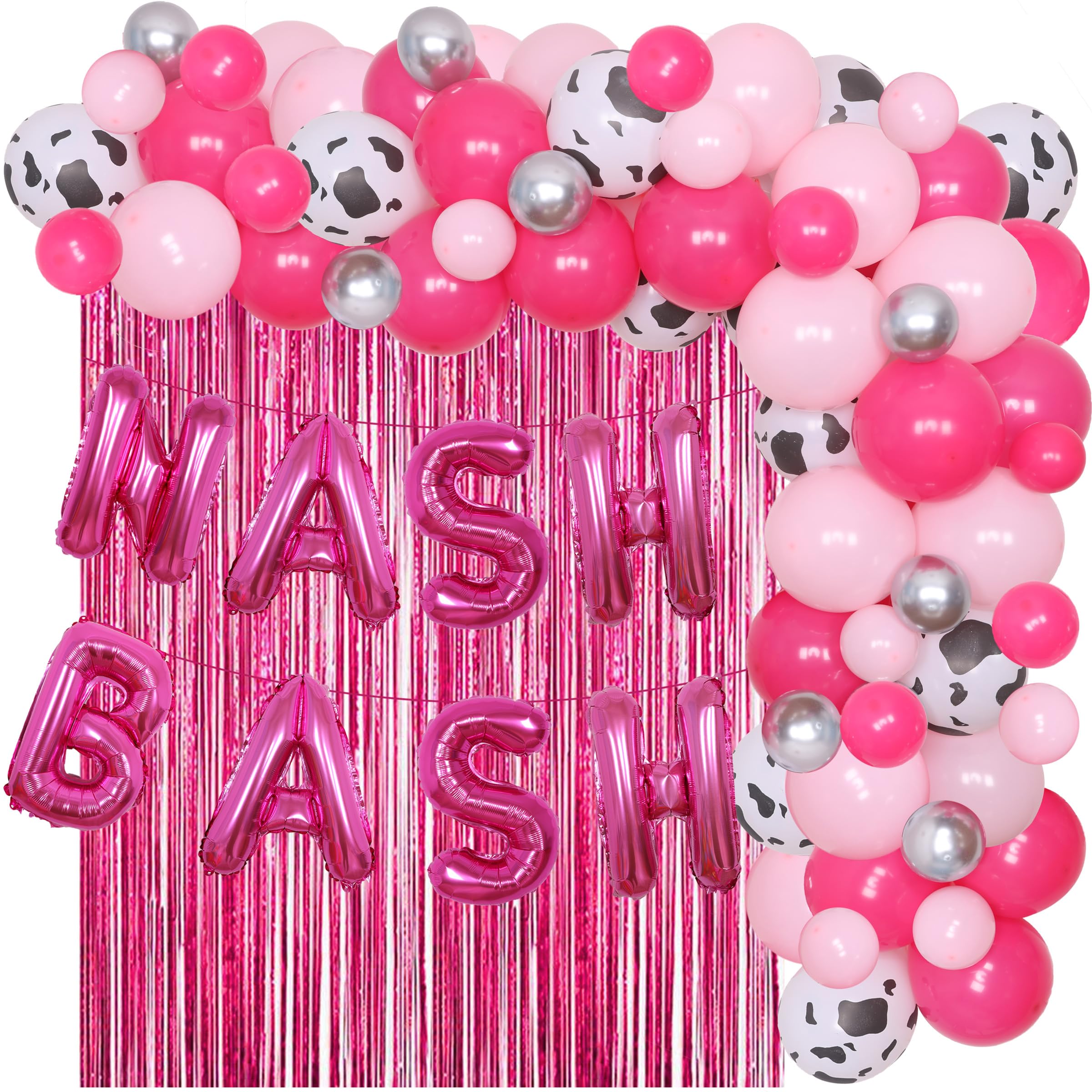 Nashville Bachelorette Party Decorations for Girls Hot Pink Nash Bash Banner Let’s Go Girl Party Decoration for Bridal Shower Nash Curtain Diamond