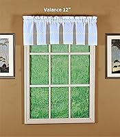 Vista 2 de Today's Curtain Daisy Mae - Cenefa con apliques de 12 pulgadas, color amarillo