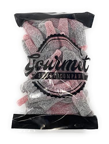 Giant Fizzy Cherry Bottles 1kg Share Bag by The Gourmet Sweet Company - Giant Fizzy Cherry Bottles