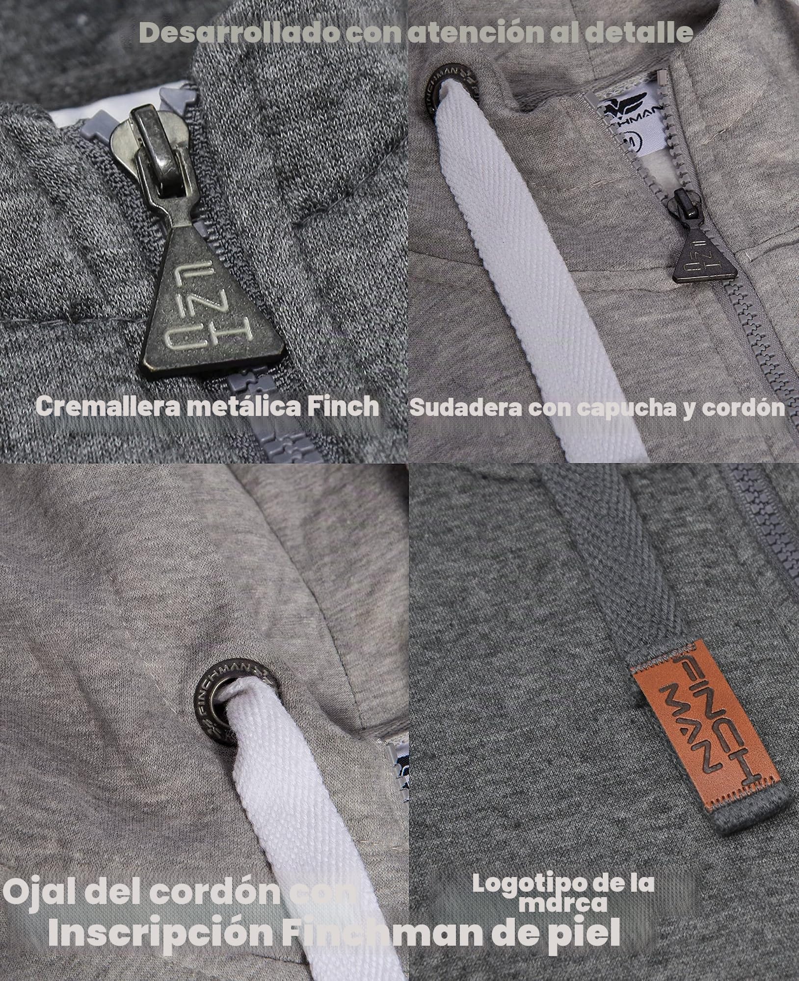 Finchman Finchsuit 1 - Conjunto deportivo para hombre FMJS135 gris XXXL