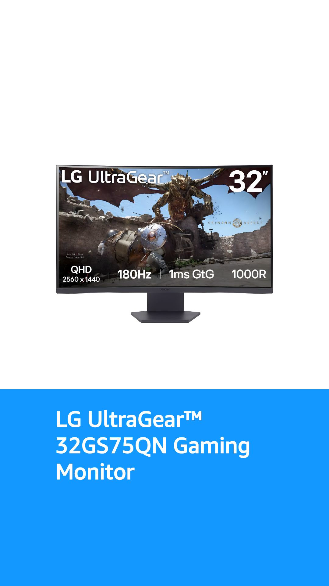 LG Ultragear™ 32GS75QN - 31.5 inch Ultragear™ Gaming Monitor | QHD