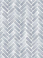 Vista 6 de Simple Shapes Papel tapiz de acuarela en espiga Pelar y pegar (paquete de 6 hojas, 2 x 9 pies, azul Van Deusen)