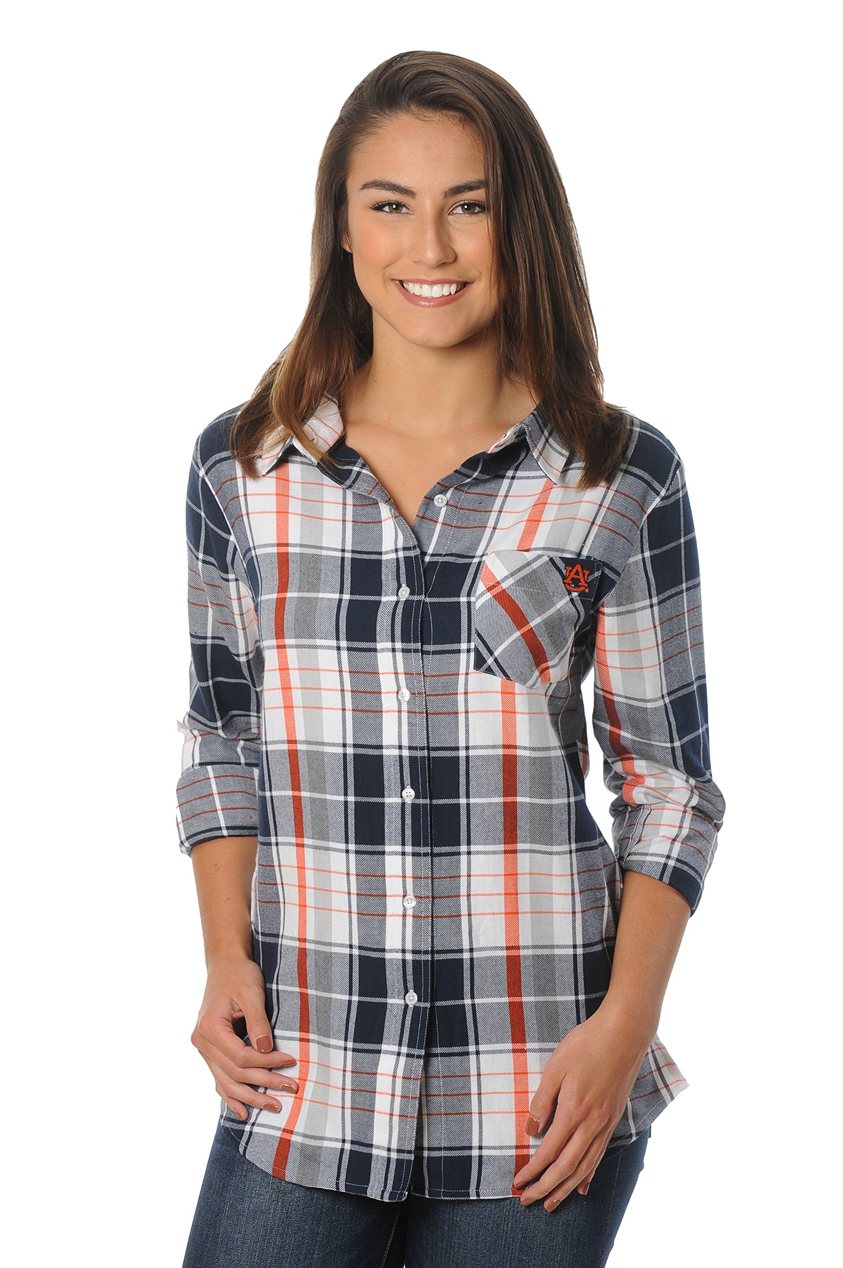 NCAA Women's Boyfriend Plaid Shirt
