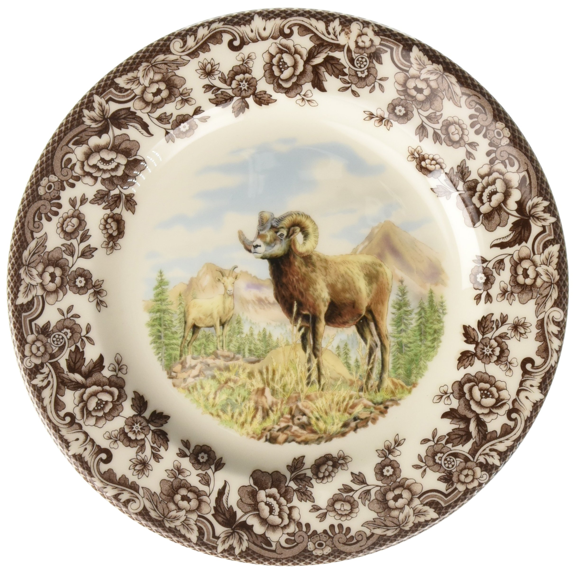 Spode 1597075 Woodland Collection Assiette à salade, Multicolore