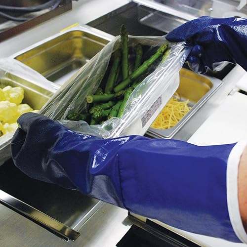 Miniatura 2 de DayMark Safety Systems IT113518 - Guantes de vapor resistentes a cortes de 14 pulgadas, grandes, (par) azul