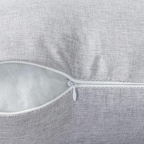 Miniatura 4 de ReeQuo Paquete de 2 fundas de almohada para exteriores, fundas de almohada decorativas de línea sólida, impermeables, para jardín, patio, sofá,