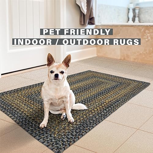 Miniatura 6 de Homespice Black Forest - Alfombras pequeñas para entrada, 16 x 24 pulgadas, ovaladas, ovaladas, alfombras de cocina ovaladas, alfombra lavable para