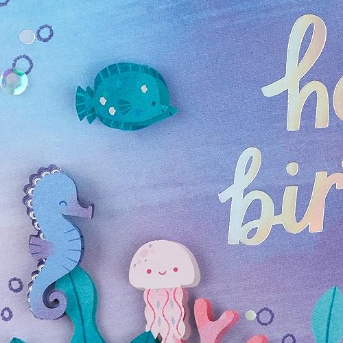 Miniatura 4 de Hallmark Tarjeta de cumpleaños exclusiva para niñas (sirena)