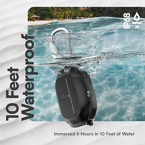 Miniatura 5 de Keybudz Funda para AirPods Pro 3 con candado, totalmente impermeable, compatible con AirPods Pro de 3ª generación, llavero, protección resistente y