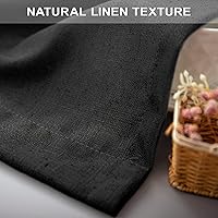 Vista 327 de Orange Linen Curtains 72 Inch Length for Living Room 2 Panels Set Back Tab Loop Pocket Semi Sheer Copper Brown Burnt Orange Curtains for Bedroom