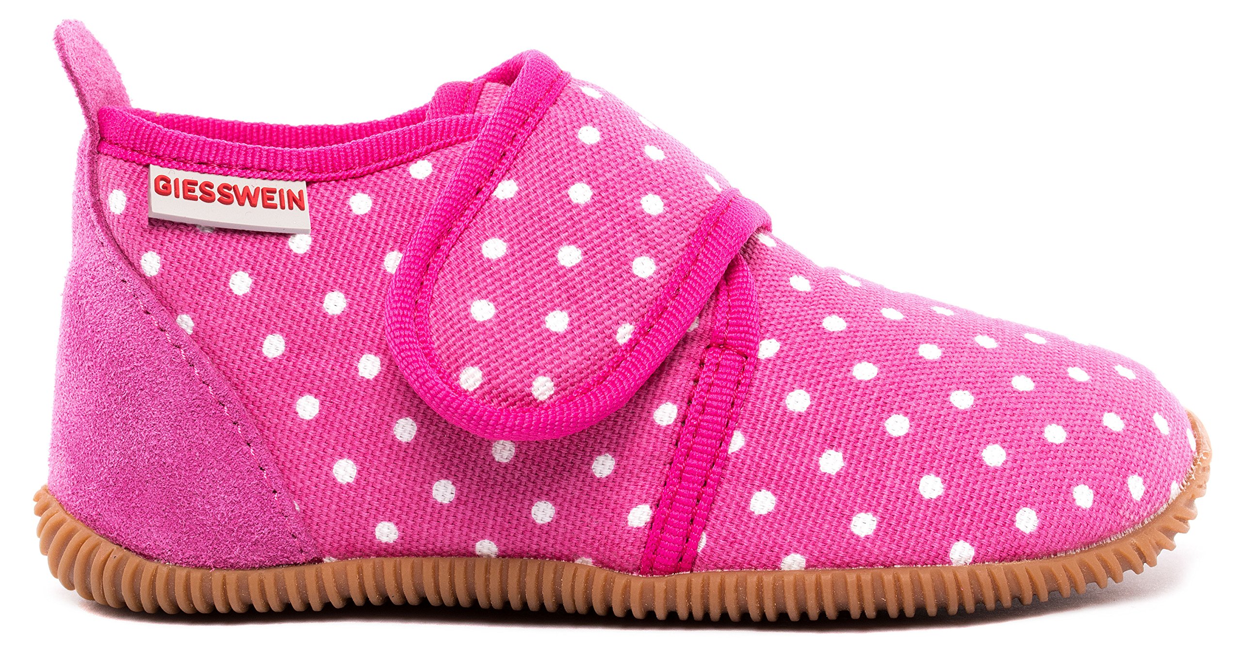 Giesswein Pantofola - Scarpine baby antiscivolo | Scarpe primi passi e per l'asilo per bambine – pantofole con chiusura a strappo, morbide e sicure