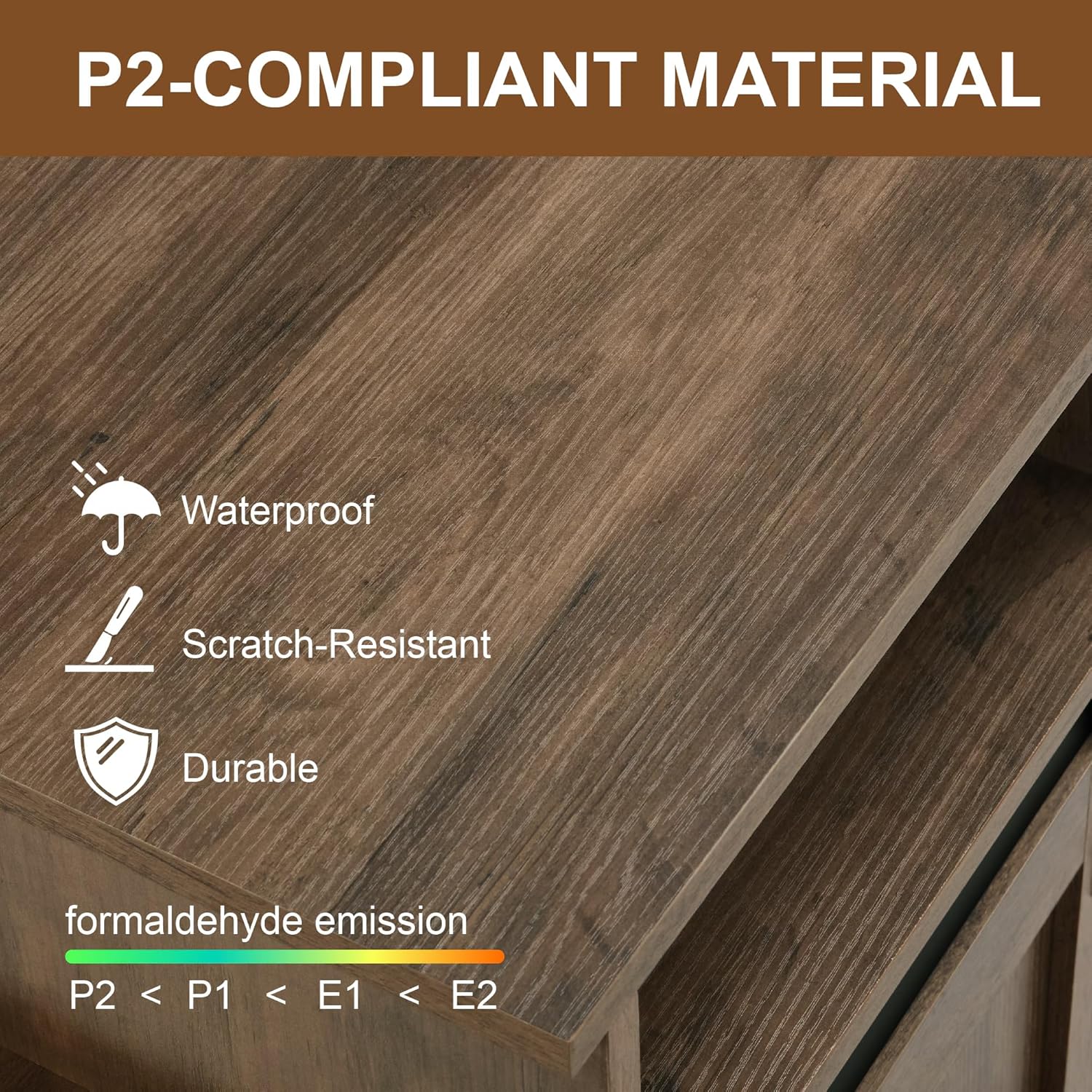 Softa 58" TV Stand, Modern & Farmhouse Wood Entertainment Center for TVs Up to 65", with Sliding Barn Door, Storage Cabinet Table, Adjustable Shelves (Natural Brown)