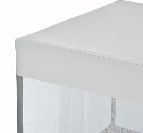 Miniatura 6 de Cama elevada para perros con toldo de cortina, cama duradera de mimbre de polietileno para mascotas para perros y gatos, muebles de patio para