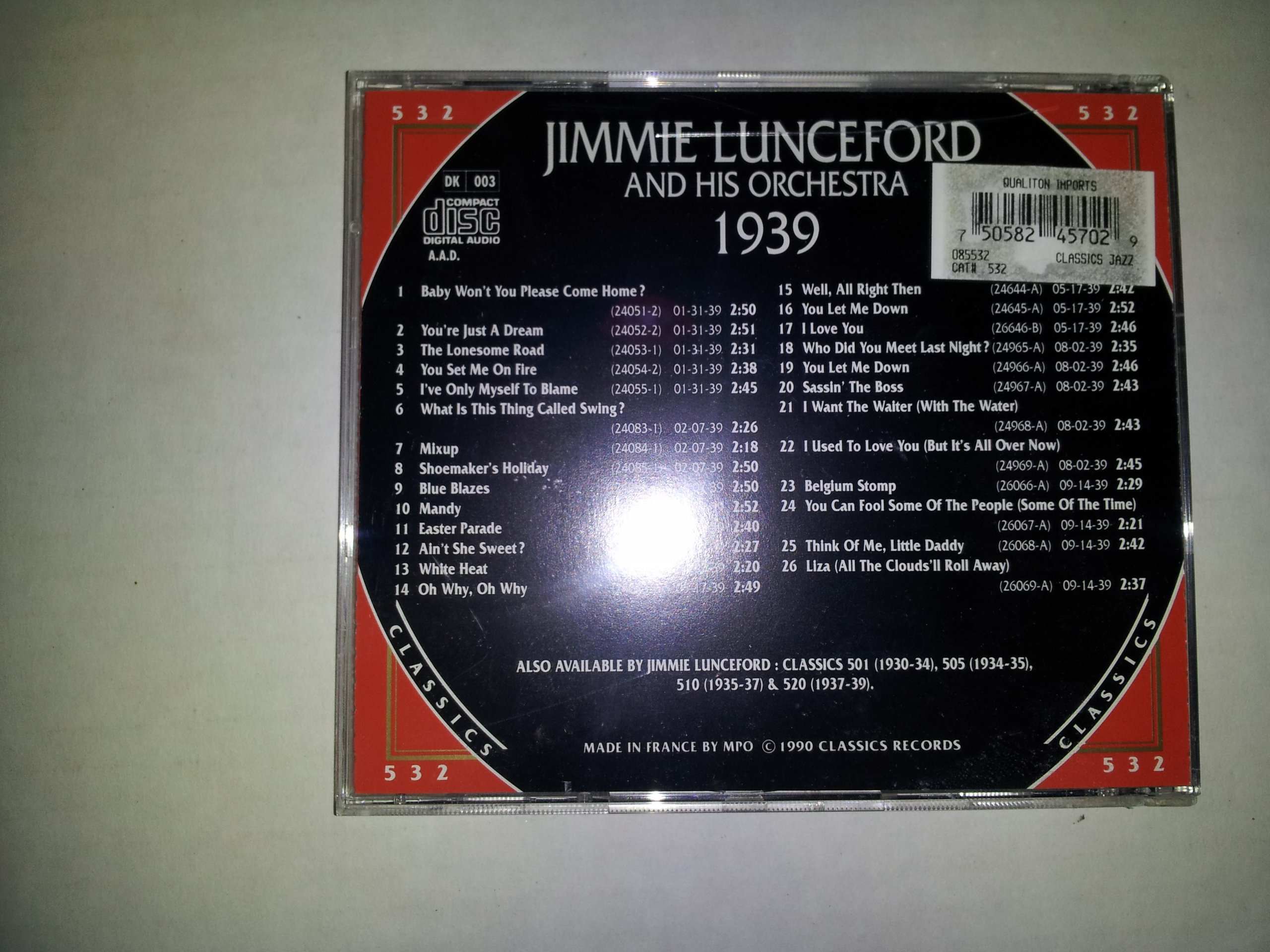 1939 (Chronological Classics)