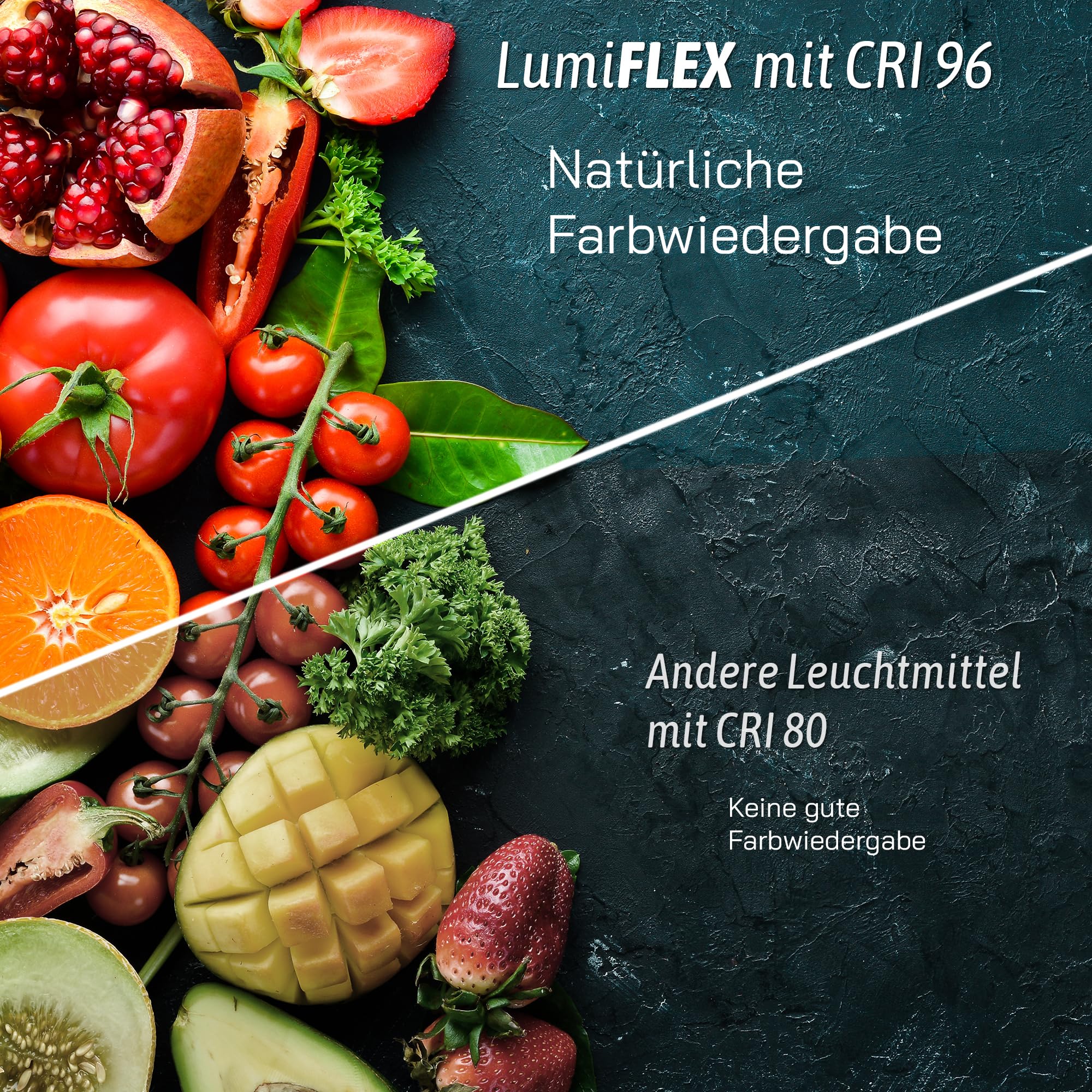 linovum LED Modul lumiFLEX 4W mit einstellbarer Lichtfarbe CCT Warmweiß 2700K Naturalweiß 4000K Kaltweiß 6500K - Ersatz für GU10 / MR16