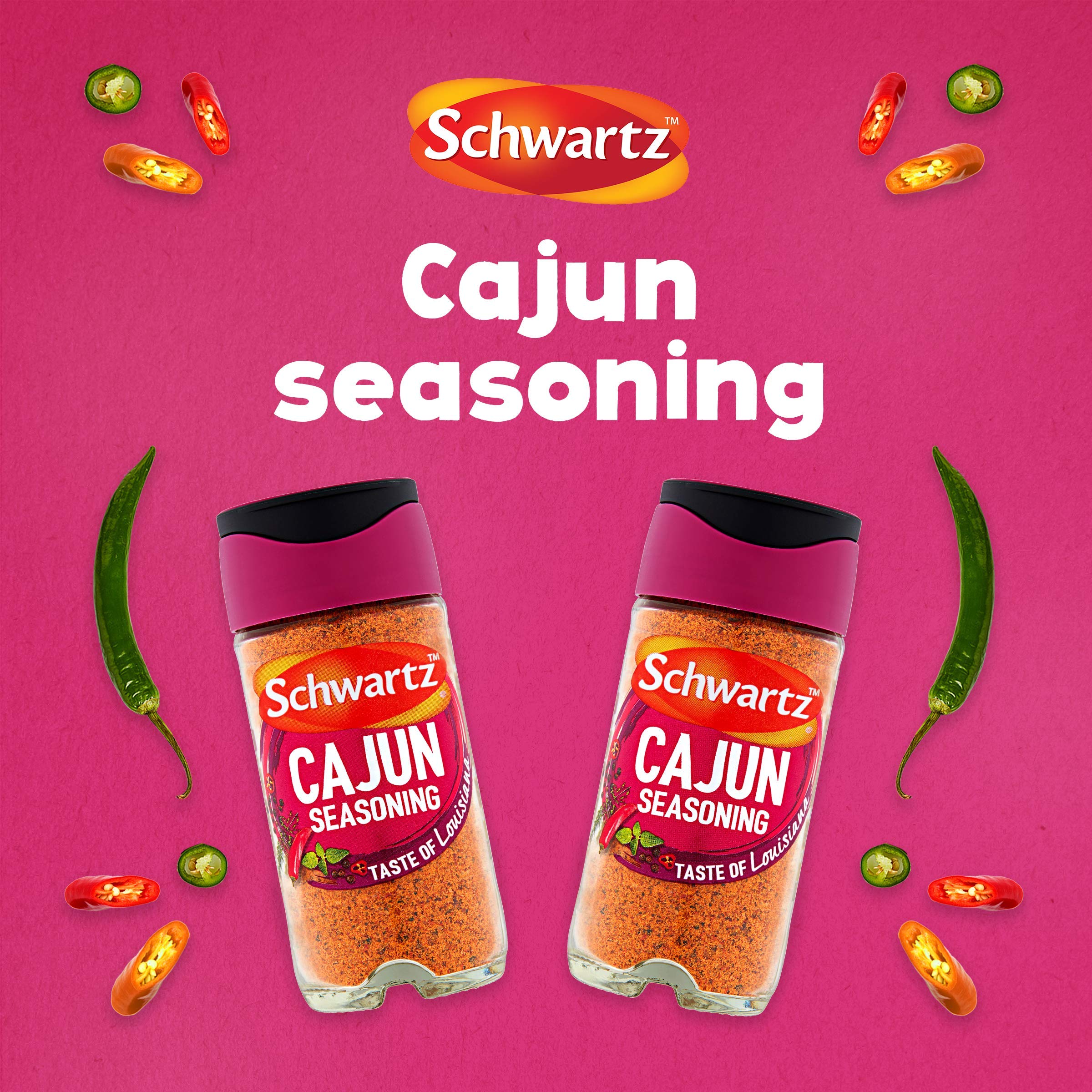 Schwartz Cajun Seasoning Drum 110 G | Taste Of Louisiana