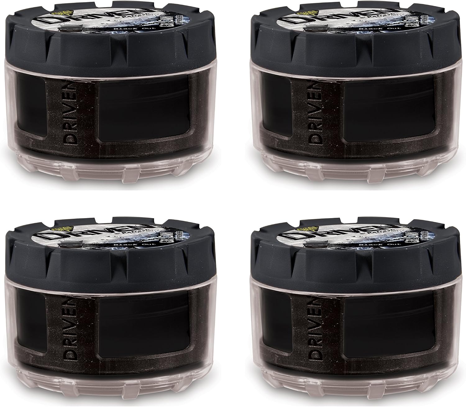 Refresh Your Car! 83107 Black Out Gel Can, 4 Pack