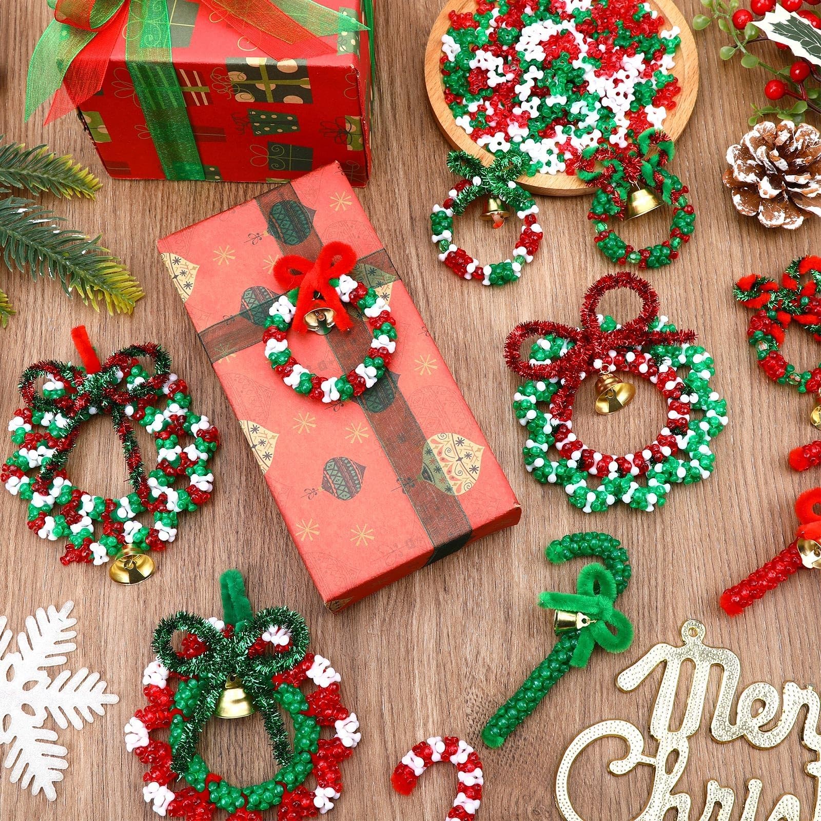 Christmas Tri Beads Kit - Make Festive Ornaments -4 Christmas Tri Beads Kit - Make Festive Ornaments -4