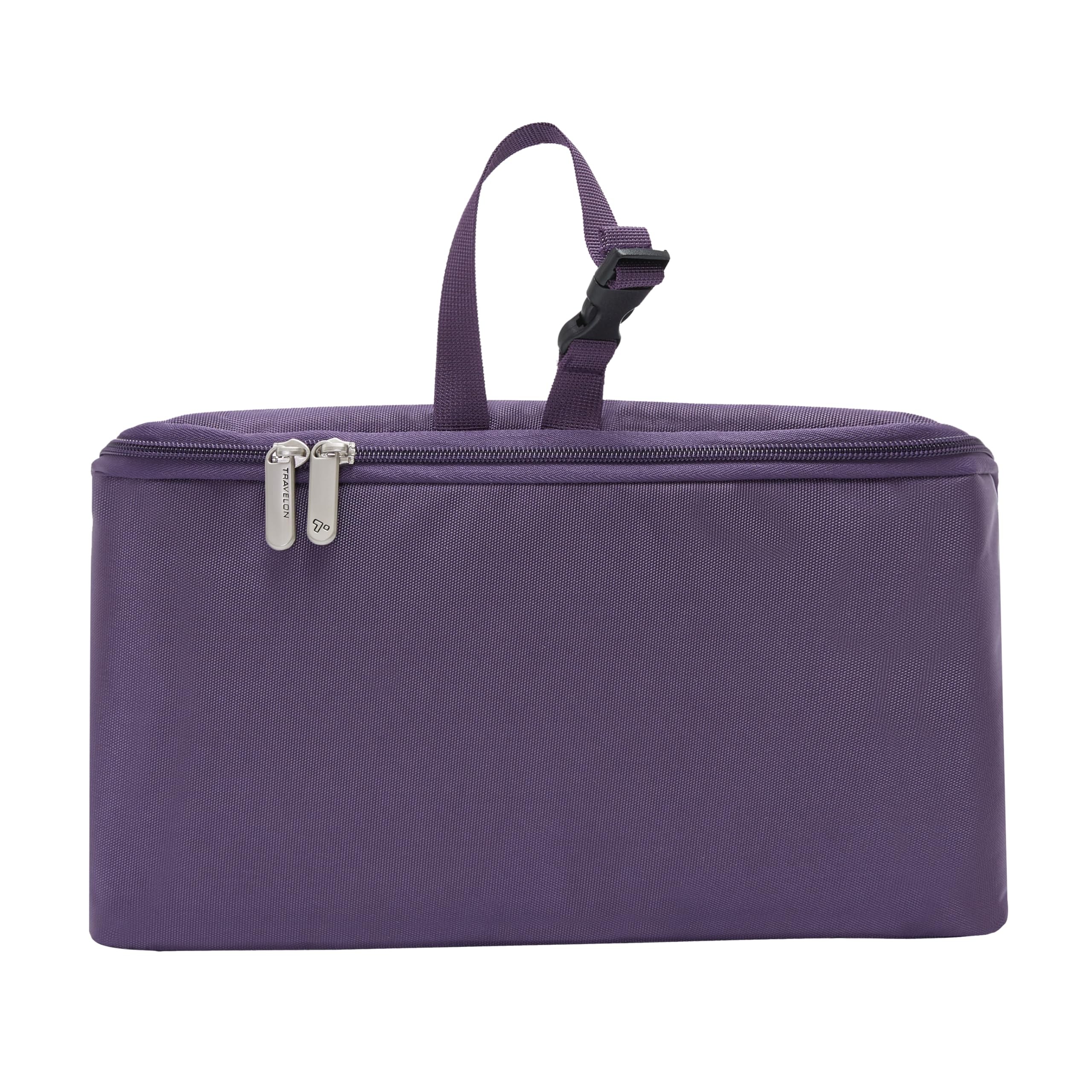 Travelon: Kit de Aseo Plano, Purple, Morado, Kit de Aseo Plano para Equipaje