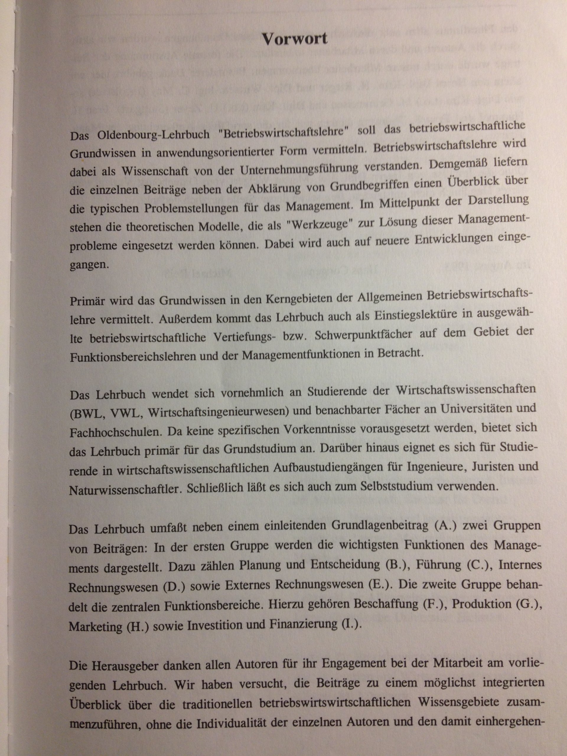 Betriebswirtschaftslehre (Lehr- und Handbücher der Betriebswirtschaftslehre)