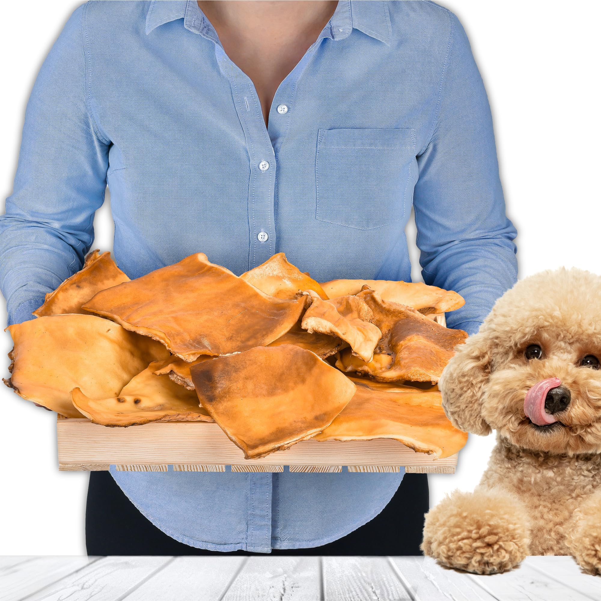 Beef Scalp for Dogs 1kg (approx. 20–25 pcs) | Dried Beef Scalp Chews | 100% Natural | Air-Dried | Grain-Free | Long-Lasting Chewing Fun for Small & Large Dogs