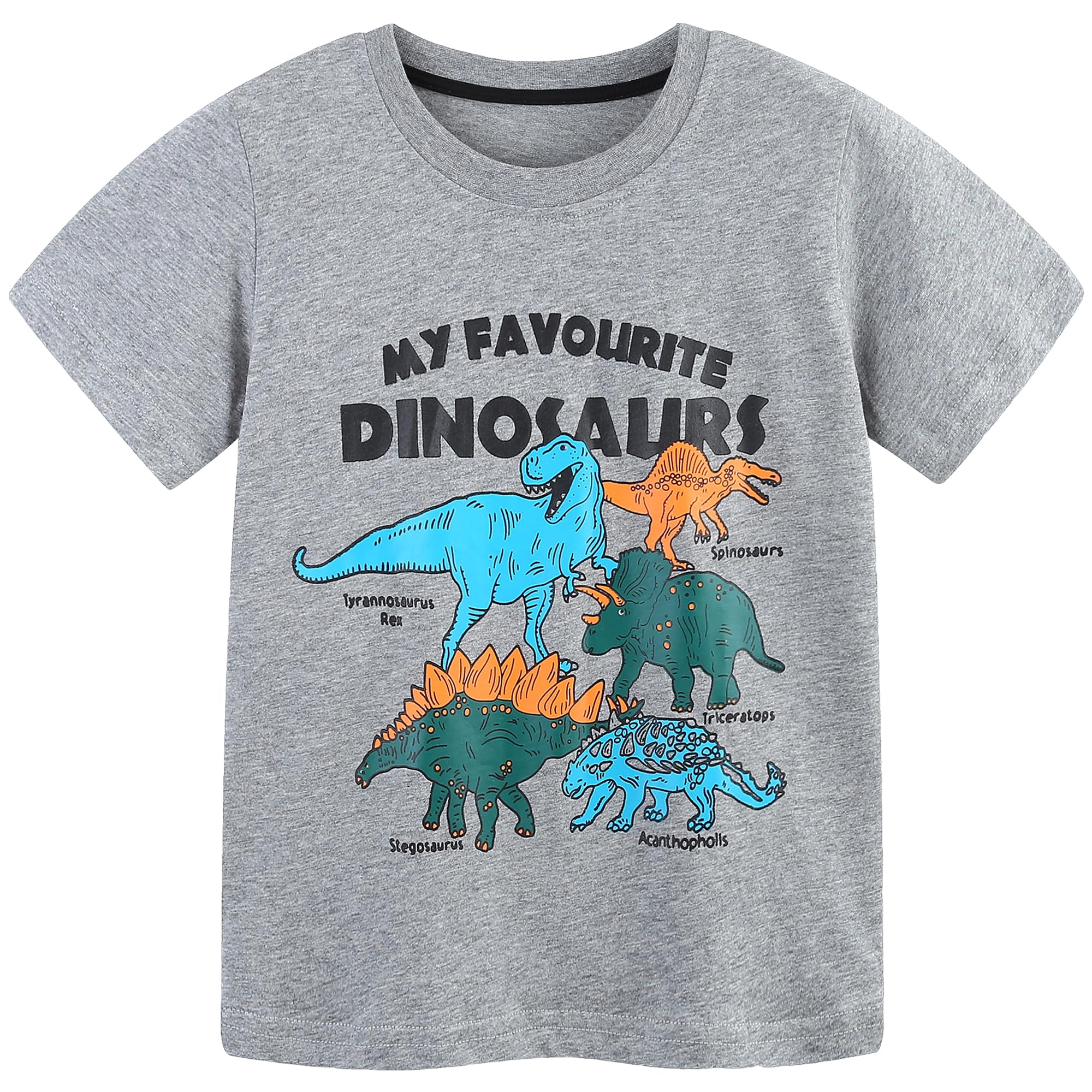 AIWUHE Toddler T Shirts Cotton Summer Tshirts Boys Girls Short Sleeve Tee Tops Casual Graphic Clothes Crew Neck Shirts 2-6Y