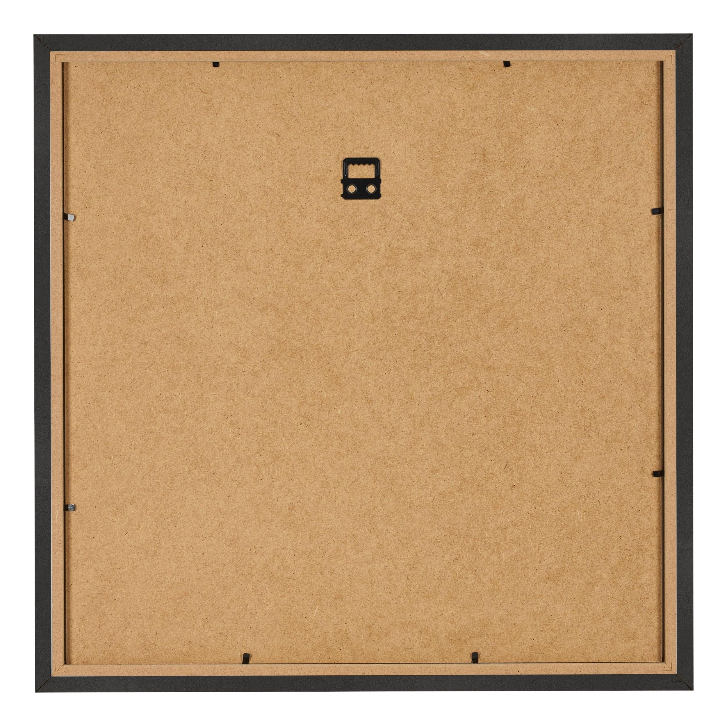 yd. Your Decoration - Bilderrahmen 60x60 cm - Schwarz Matt - Bilderrahmen aus MDF mit Acrylglas - Antireflex - 60x60 Rahmen - Bologna
