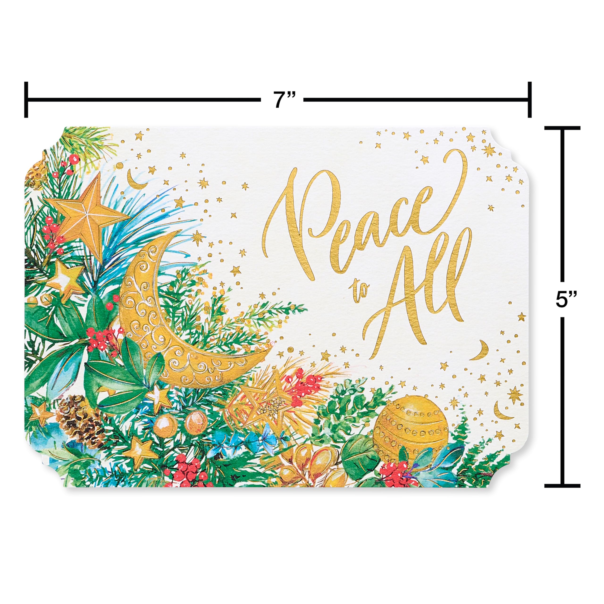 14-COUNT Papyrus Festive Christmas Tree Christmas Cards With Envelopes & Seals