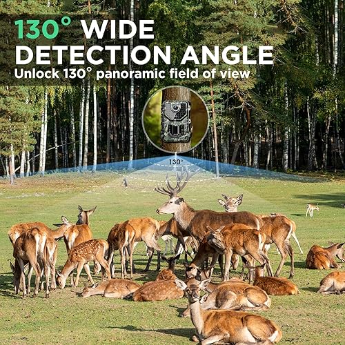 Miniatura 6 de Cámara de rastreo de 1520P de 20 MP cámara de caza con movimiento de gran angular de 120 última vista del sensor de visión de 02s con cámara de