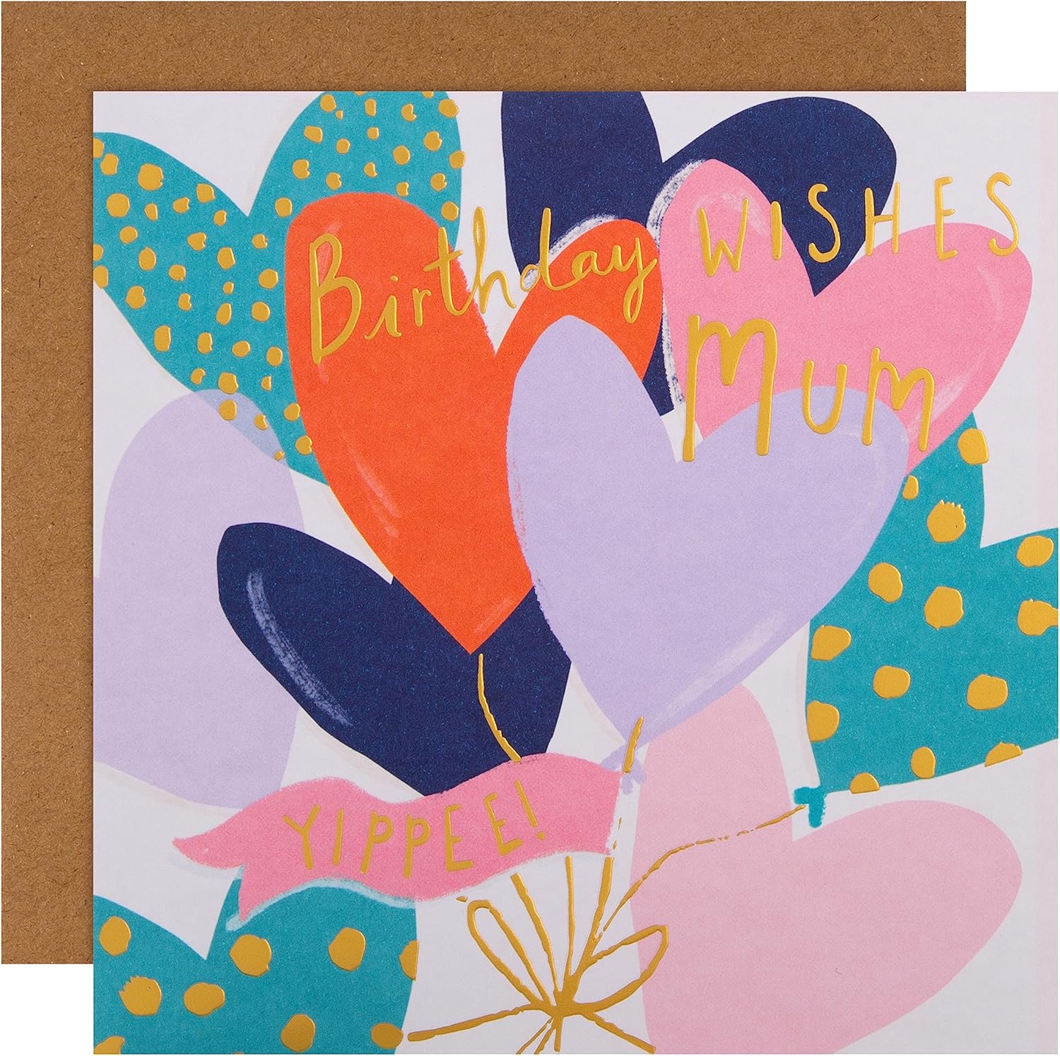 Hallmark Birthday Card for Mum - Contemporary Yippee Design