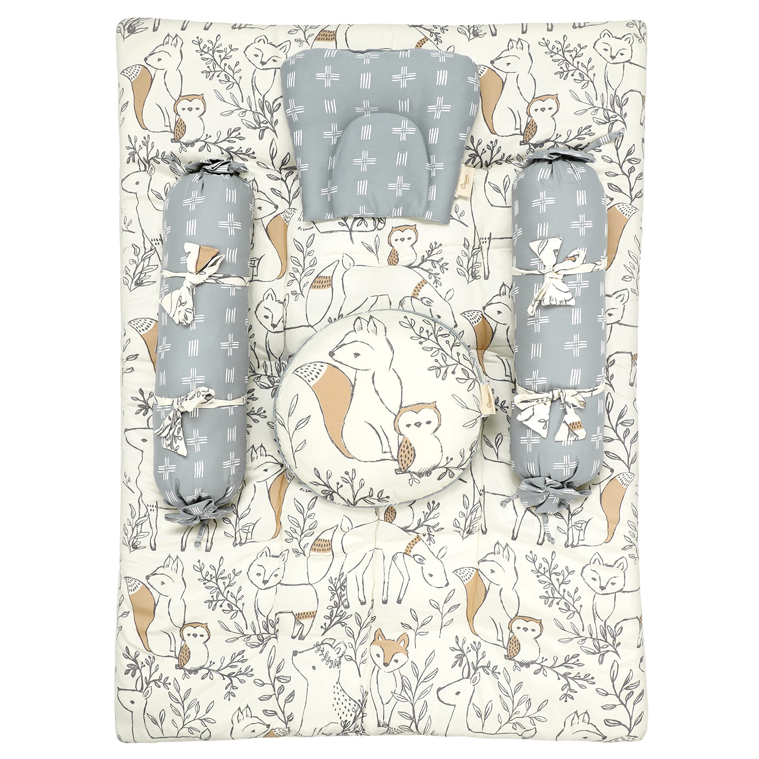 Crane Baby 5-Piece Mattress Set, Ezra Collection (0-2 Y, 88 x 60 x 7 cm, Multicolor)-image-11