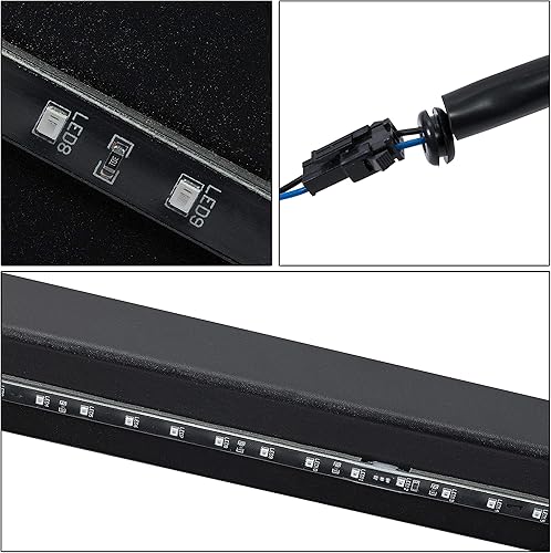 Miniatura 7 de KUAFU Paso de enganche universal con luz de freno LED para receptor de remolque de camión de remolque de camión barra de paso de remolque protector