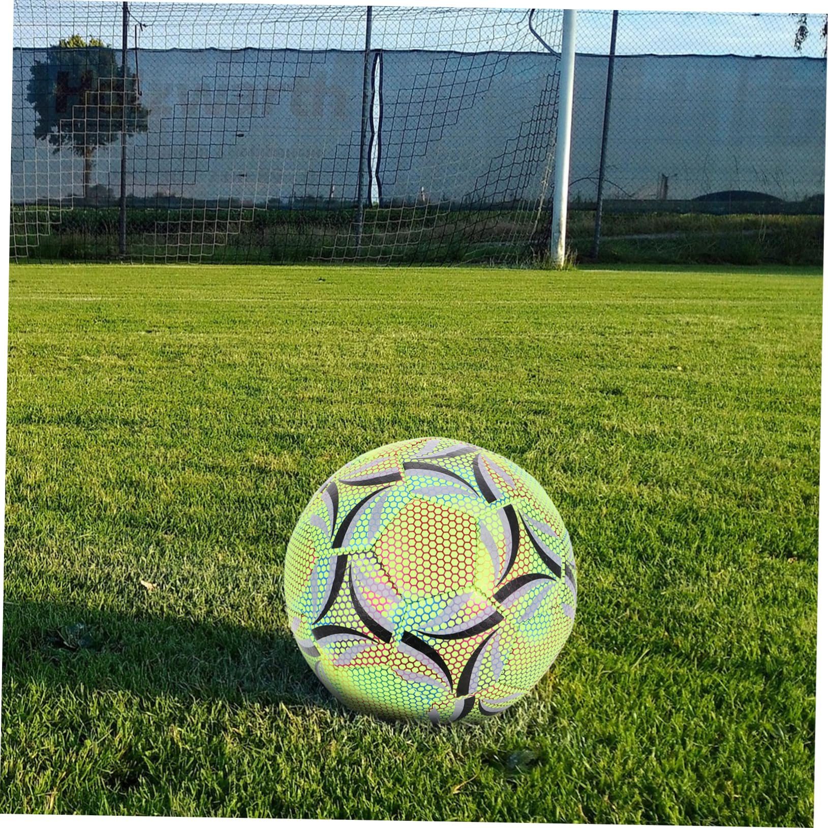 BESPORTBLE Pelota De Fútbol Iluminada Alta Durabilidad y Diseño Ergonómico para Entrenamiento