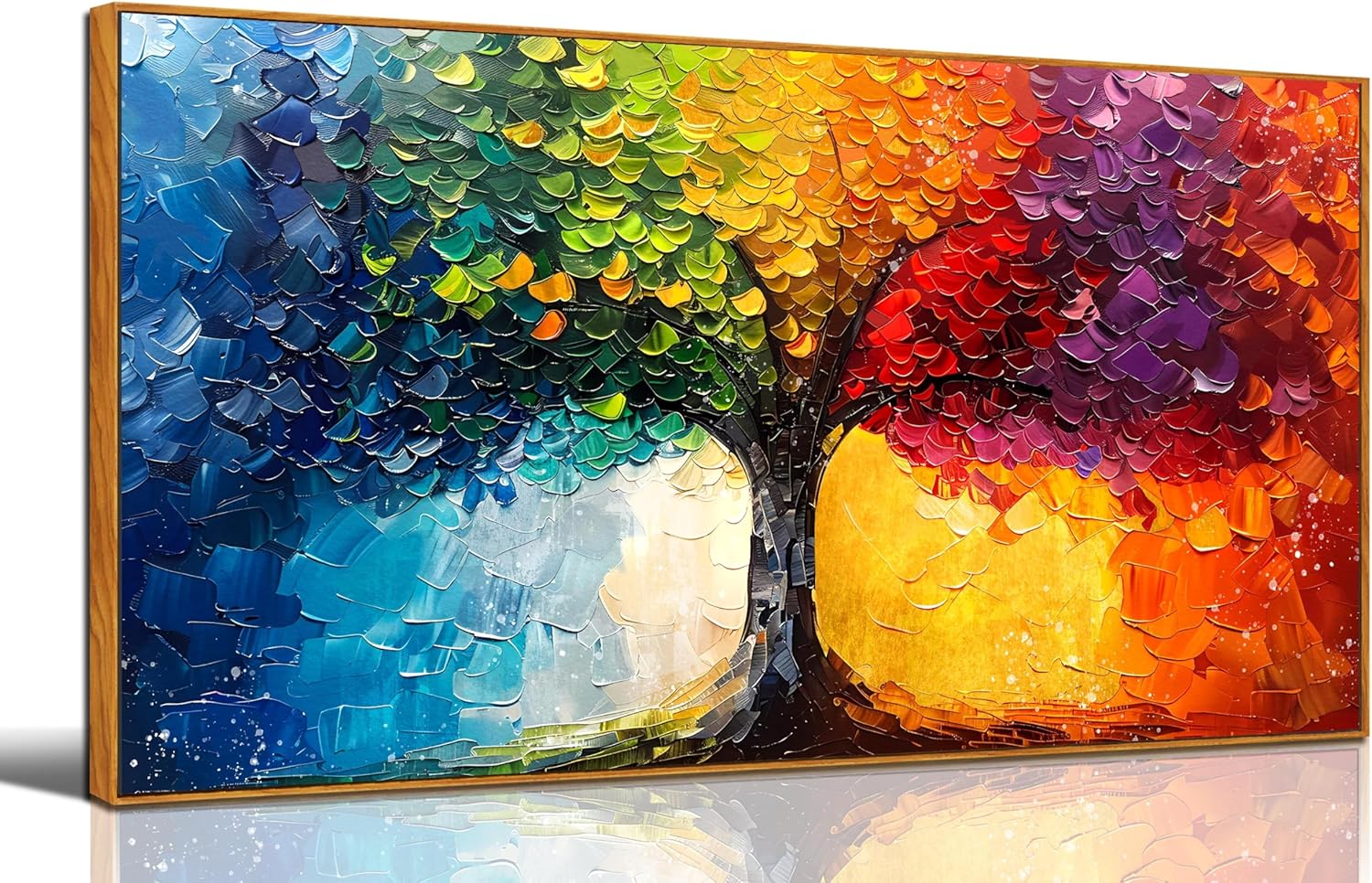 Tree of Life Wall Art for Living Room Colorful