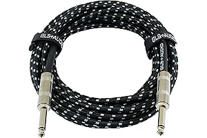 GLS Audio Instrument Cable - 1/4 Inch TS to 1/4 Inch Instrument...