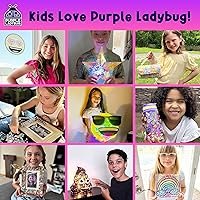 Vista 11 de PURPLE LADYBUG Tiza para el cabello para niñas, tinte lavable, regalos de Pascua para niños de 8-12, 6-8, regalo de cumpleaños para niñas de 6, 7