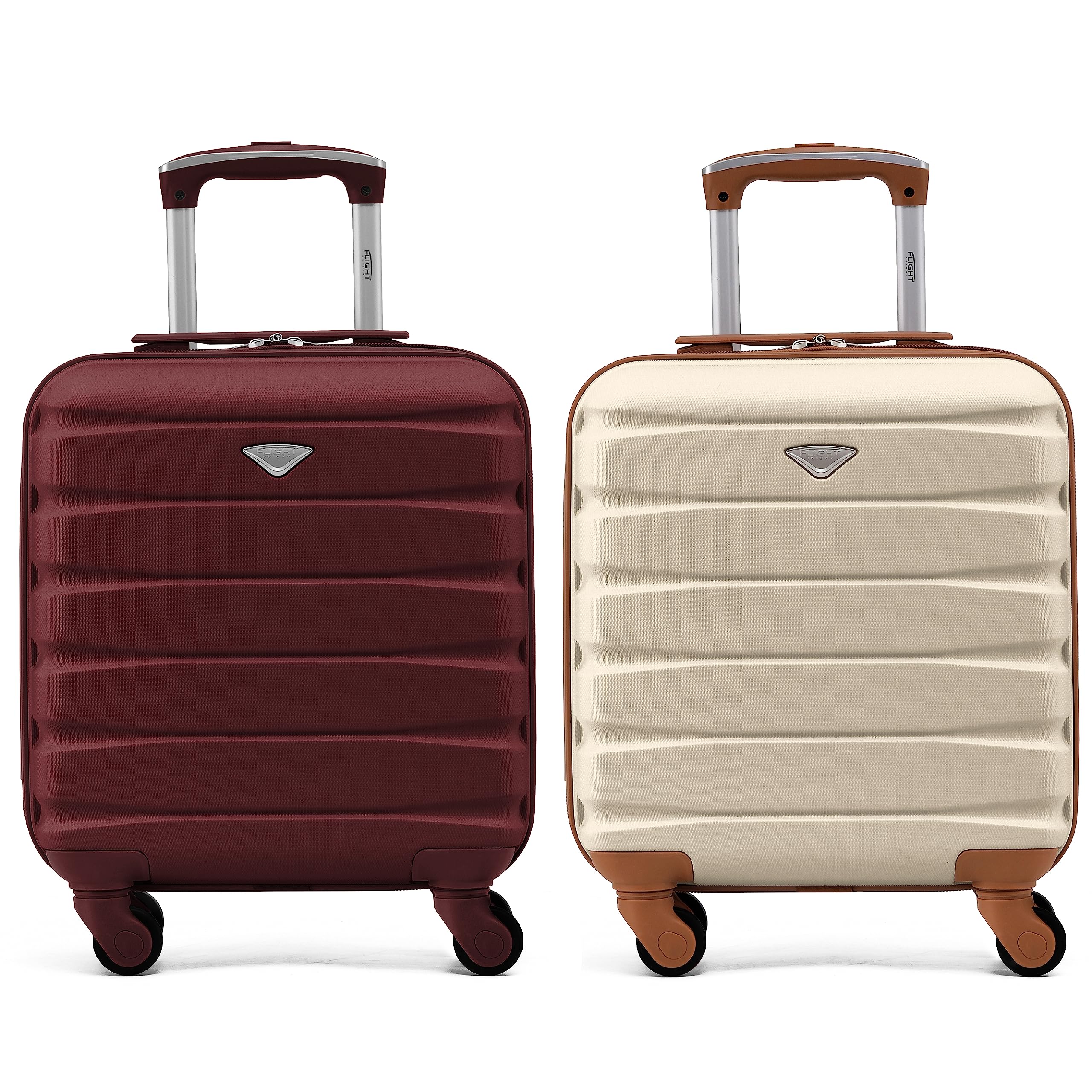 Flight Knight Suitcase Set of 2 Lightweight 4 Wheel ABS Hard Case Cabin Carry On Hand Luggage Approved for Over 100 Airlines Including easyJet, British Airways, Ryanair & Many More 55x35x20cm — view 228