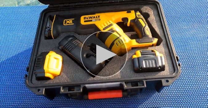 デウォルト DeWALT DCS380N-JP 18V レシプロソー 専用ケース Rexmica Carrying Case Compatible with DEWALT 20V/60V Max