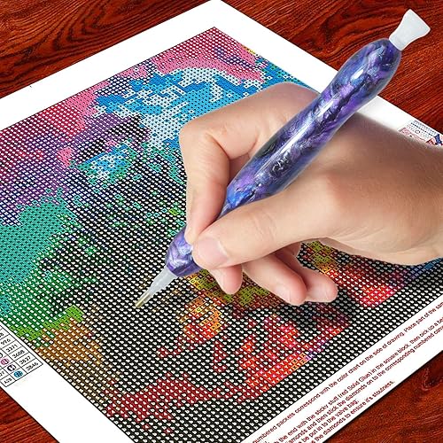 Miniatura 2 de RECORDARME Bolígrafo de arte de diamante, accesorios de herramientas de bolígrafo de pintura de diamante, diseño ergonómico, bolígrafos de diamante