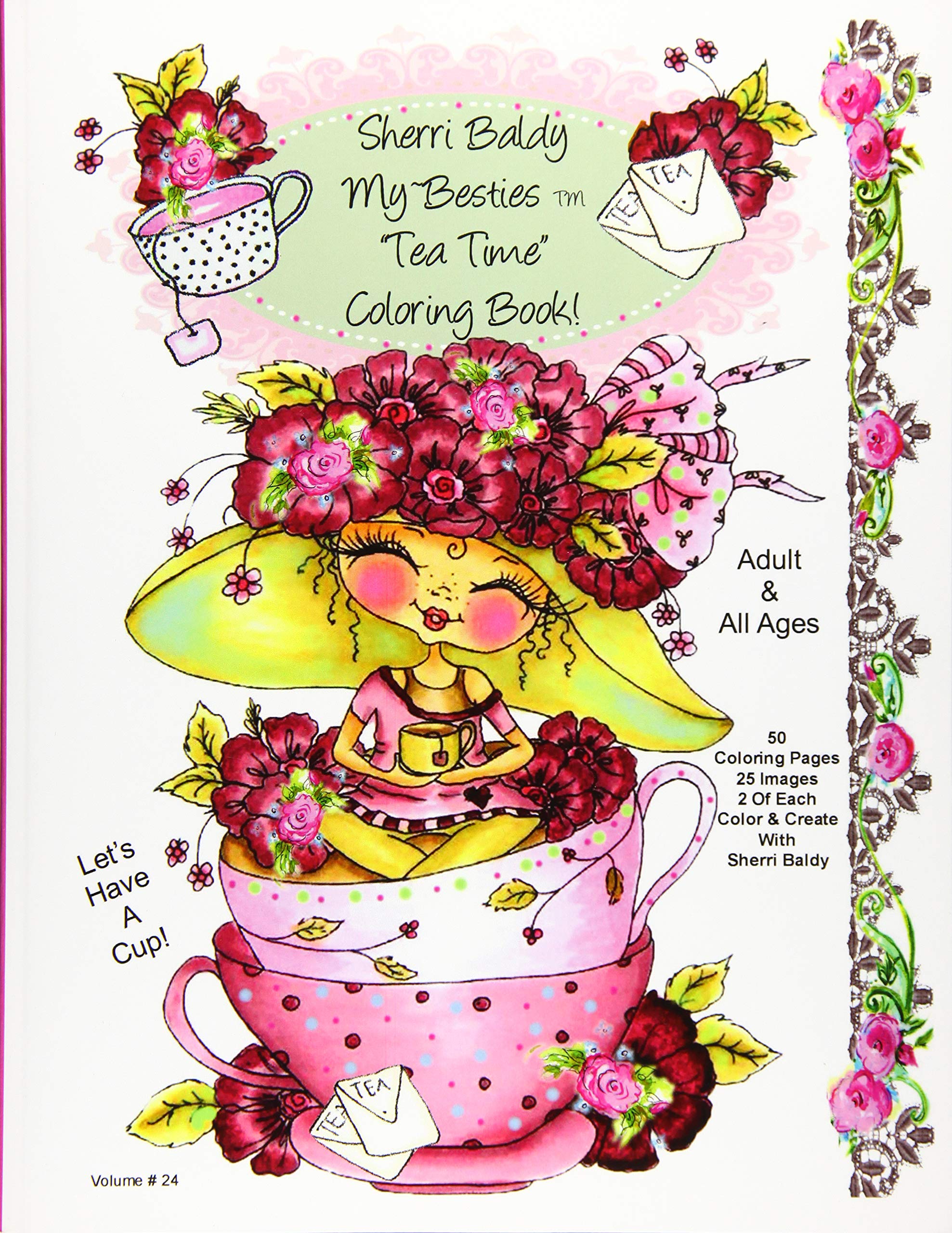 Sherri Baldy My-Besties Tea Time Coloring Book