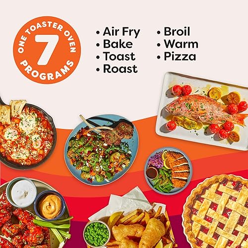 Miniatura 4 de Instant Pot No requiere precalentamiento* Horno tostador con freidora de aire de 4 rebanadas con tecnología InstantHeat, 7 en 1, freír al aire,